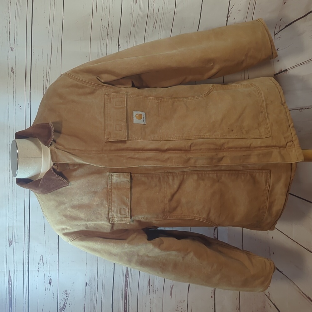 Vtg 90s‎ Carhartt Loose Fit Firm Duck Insulated Warmest Coat Barn Work XL XXL